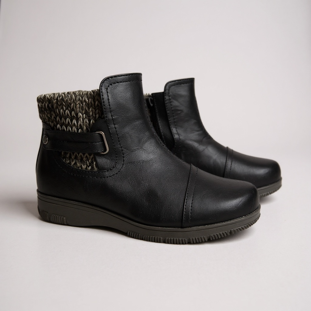 Giày boot style US UK / Size: 39 / ĐEN