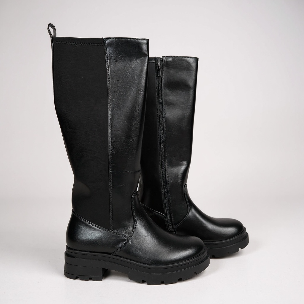 Giày boot style US UK / Size: 36 / ĐEN