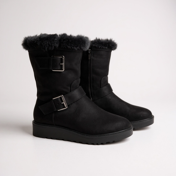 Giày boot style US UK / Size: 37 / ĐEN