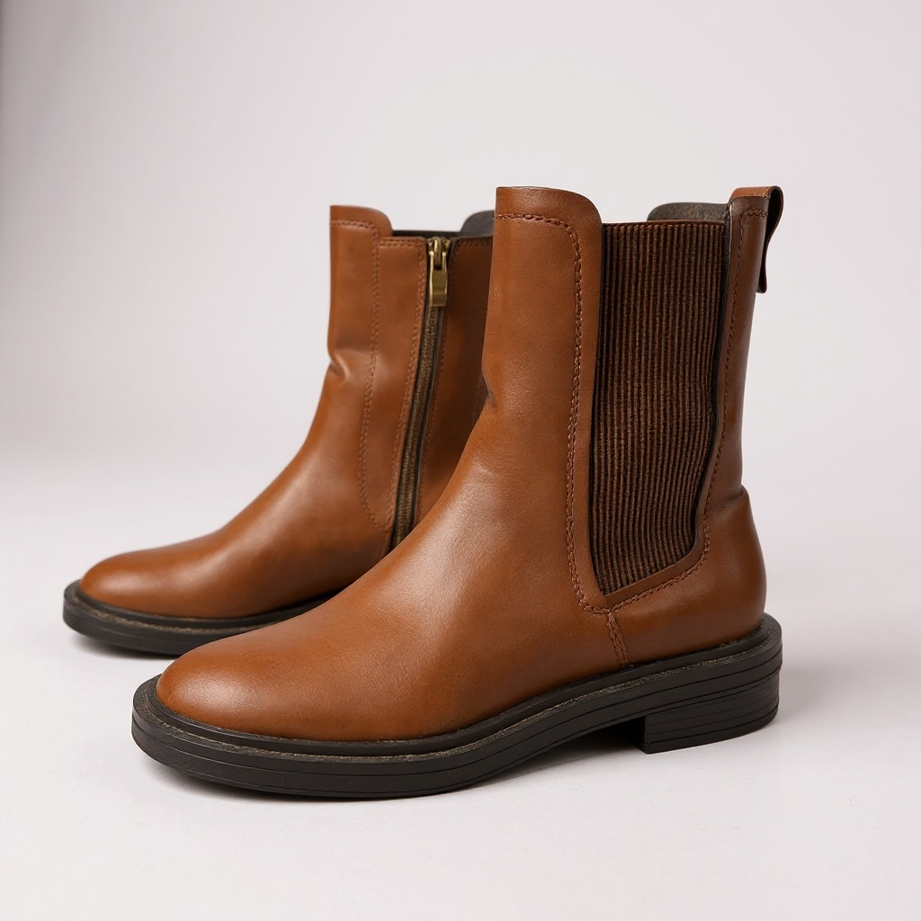 Giày boot style US UK / Size: 37 / NÂU