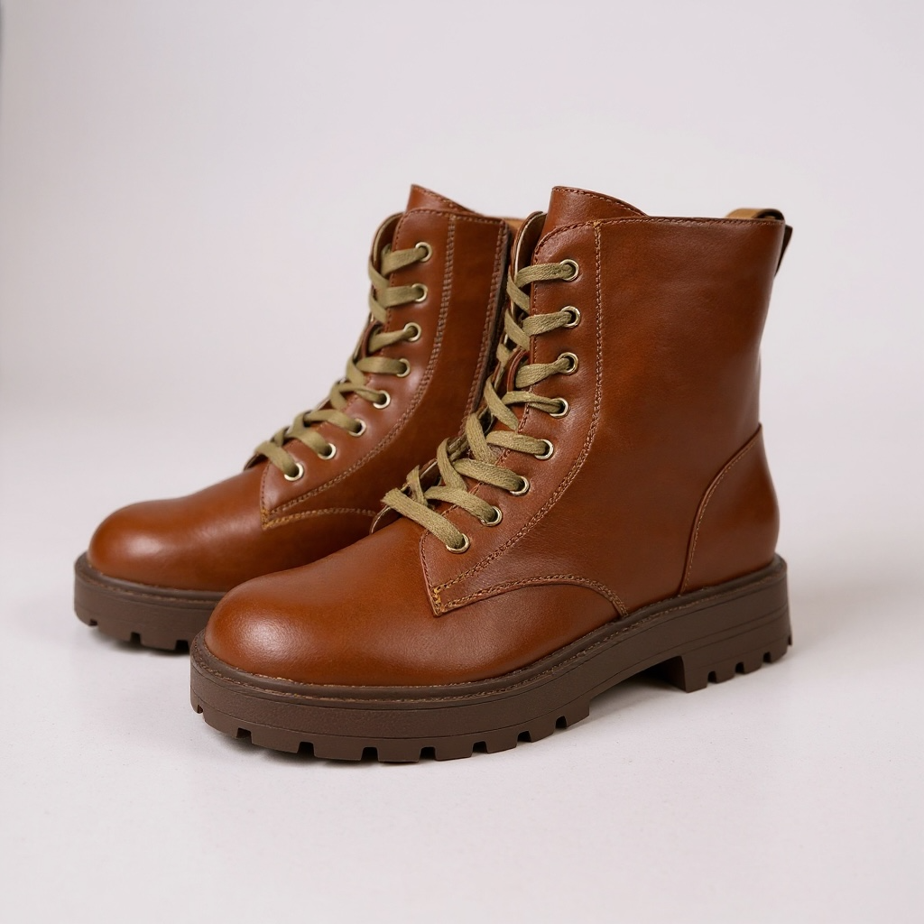 Giày boot style US UK / Size: 39 / NÂU