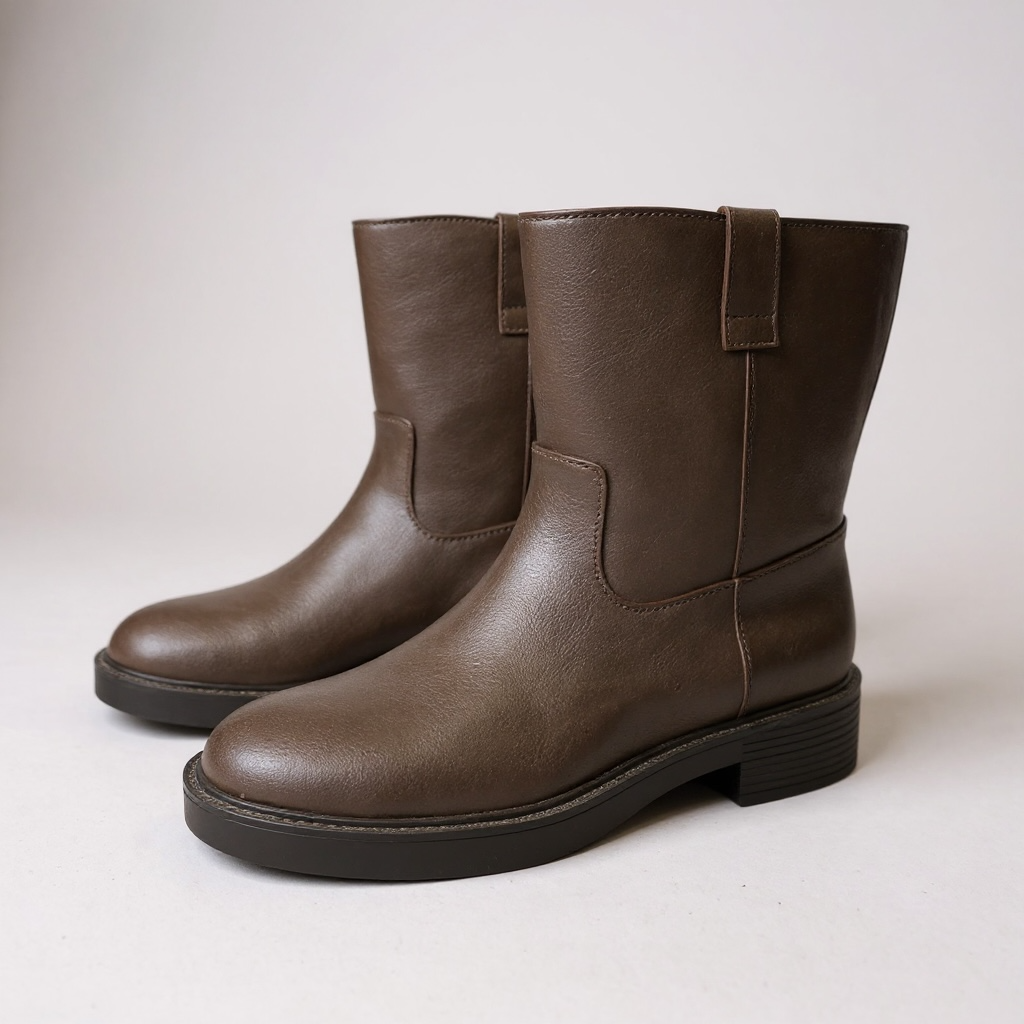 Giày boot style US UK / Size: 38 / NÂU
