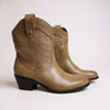 Giày boot style US UK / Size: 37 / NÂU