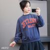 Sweater dài tay in chữ ngực style Âu GJ / XÁM XANH