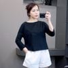 Áo thun tay lửng dáng vừa style Nhật / Rêu D2 / Xanh nhạt D4 / Trắng D5 / Navy D6 / Đen D7