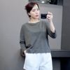 Áo thun tay lửng dáng vừa style Nhật / Rêu D2 / Xanh nhạt D4 / Trắng D5 / Navy D6 / Đen D7