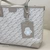 Túi A140X totebag Nucelle da vân họa tiết m40xđ32xc26 - XÁM
