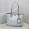 Túi A140X totebag Nucelle da vân họa tiết m40xđ32xc26 - XÁM