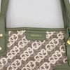 Túi totebag Nucelle A140 - 1172070 loại vừa  da vân họa tiết m40xđ32xc26 - XANH