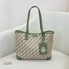 Túi totebag Nucelle A140 - 1172070 loại vừa  da vân họa tiết m40xđ32xc26 - XANH