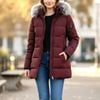 Áo khoác Parka dáng dài có mũ style Âu Mỹ / Xám P5 - Đỏ P6 - Đen P7