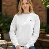 Áo sweater nỉ thêu logo ngực style US UK / Trắng C21 - Đỏ mận C23 - Xanh lá C24 - Xanh than C26