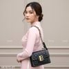 Túi B486 chần chéo hoạ tiết chữ B Bolsos Alicia XK1572 / 16 X 22