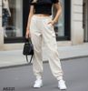 Quần dài bo gấu jogger style Hàn / KEM Q31