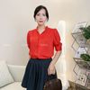 Áo sơ mi ngắn tay giấu cúc style US UK / D36 D37