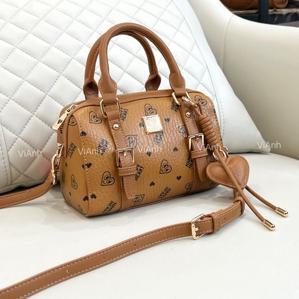 Túi S50N xách tay Happy Heart CĐC,CHR S50-24 / 20x16 / NÂU