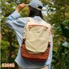Balo Mr Ace / 29x44 / TRẮNG PHỐI XANH