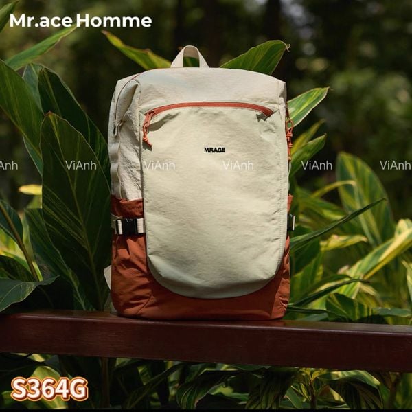 Balo Mr Ace / 29x44 / TRẮNG PHỐI XANH
