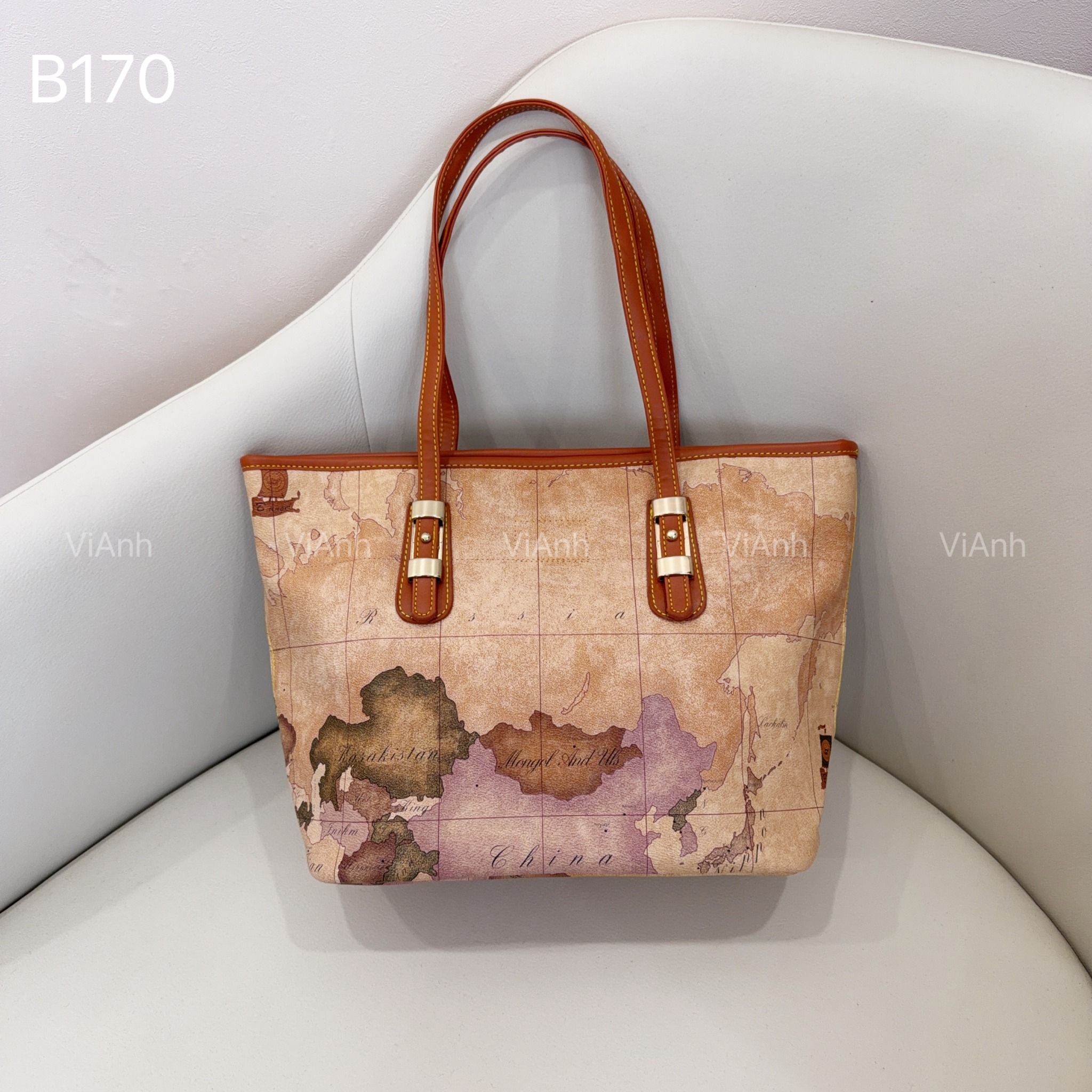 Totebag B170 bản đồ B.Angel TX9914 / m40 đ28 c26 / CAM NÂU