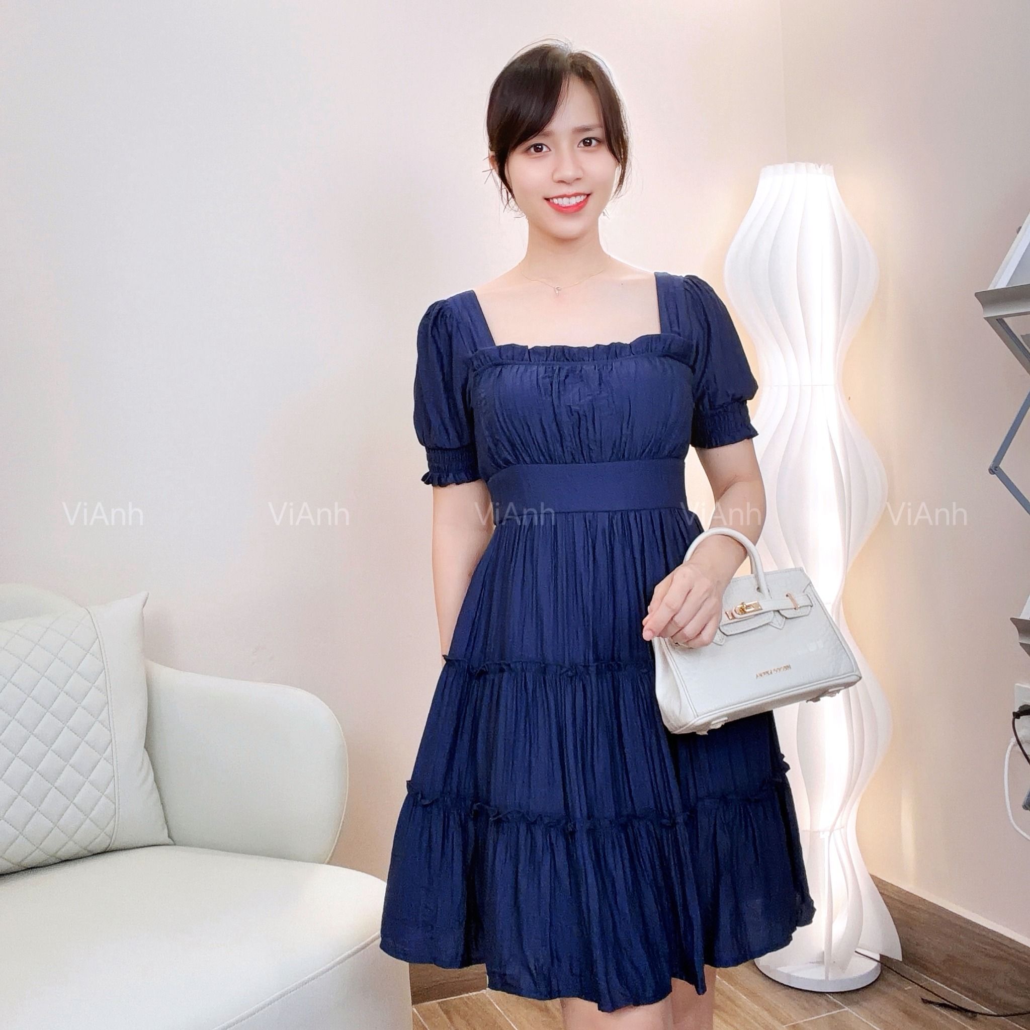 Đầm C918 Váy A4733 / XANH THAN