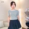 Áo thun ngắn tay cổ thuyền style US / D77 D78 D79 D80