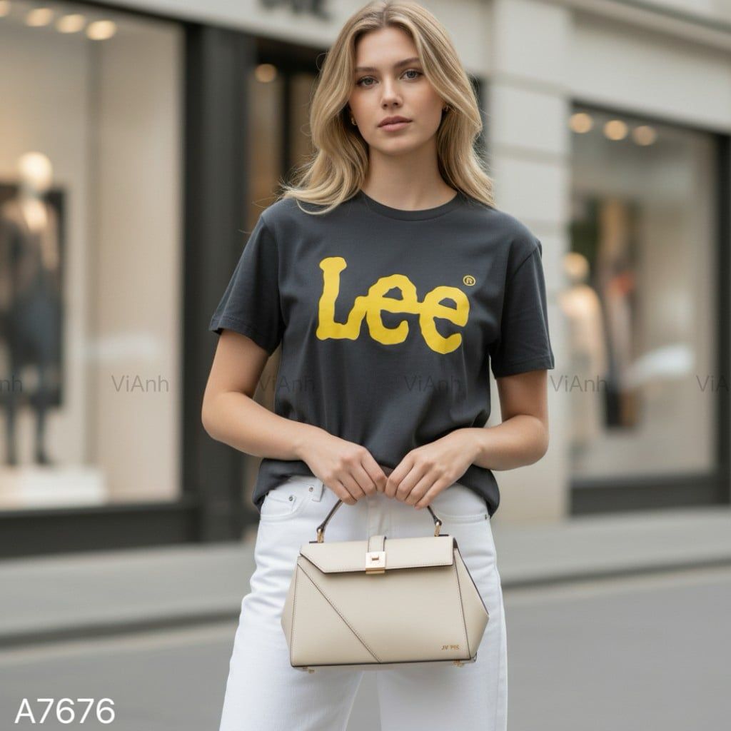 Áo K390 thun dáng REGULAR FIT style Hàn A7676 / XÁM