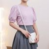 Áo ngắn tay đính ngọc style Nhật / D542 trắng , D543 xanh , D544 đen , D545 hồng