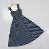 Đầm Váy thun sau style US UK / XANH KẺ