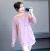 Áo sweater dáng dài style Nhật / E48 hồng - E50 navy - E51 xanh dương