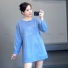 Áo sweater dáng dài style Nhật / E48 hồng - E50 navy - E51 xanh dương