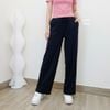 Quần dài ống rộng cạp chun style Hàn D958 / ĐEN