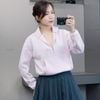 Áo sweater khoá cổ Style Âu Mỹ / E5 hồng - E6 xám