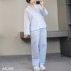 Bộ Pizama B98 dài tay kiểu Hàn A6298 / XANH