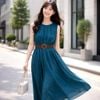 Đầm Váy maxi phom rộng style Hàn ( Không kèm dây lưng)  / K394 K395 K396 K397