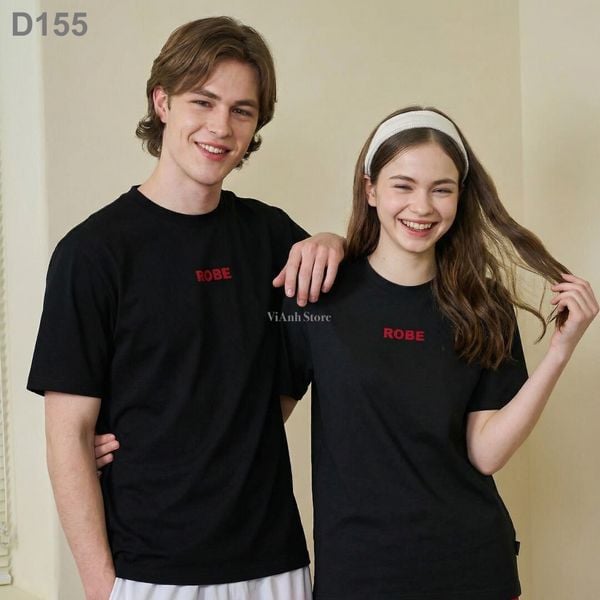 Áo thun ngắn tay in hình style Hàn/ D155 đen - D156 cam