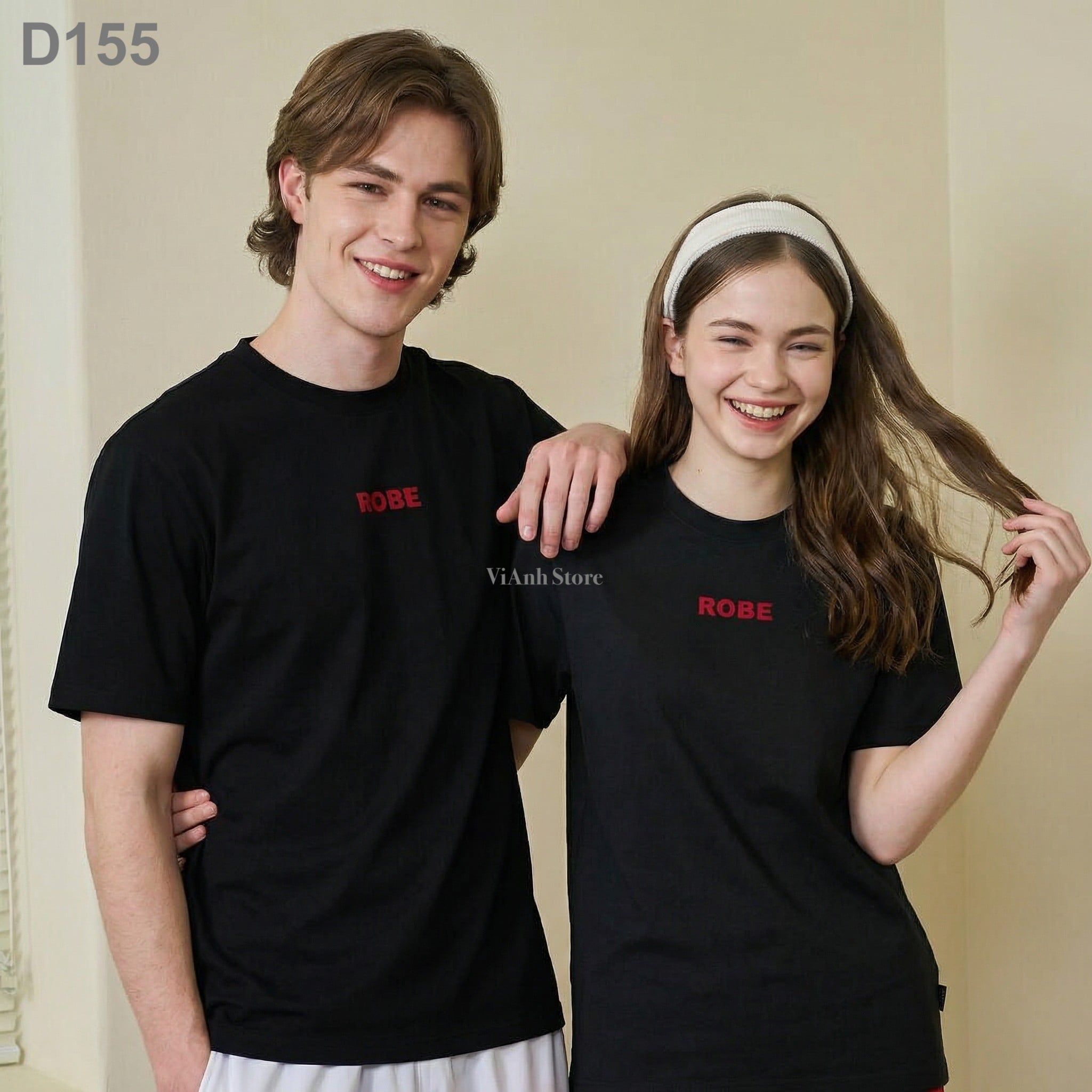 Áo thun ngắn tay in hình style Hàn/ D155 đen - D156 cam