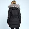 Áo khoác Parka dáng dài có mũ style Âu Mỹ / Xám P5 - Đỏ P6 - Đen P7