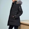 Áo khoác Parka dáng dài có mũ style Âu Mỹ / Xám P5 - Đỏ P6 - Đen P7