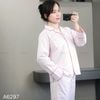 Bộ Pizama B97 dài tay kiểu Hàn A6297 / HỒNG