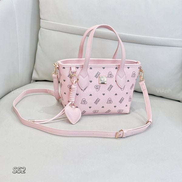 Túi tote mini Happy Heart CĐC, CHR S52 / m26 đ20 c17 / S52N S52H