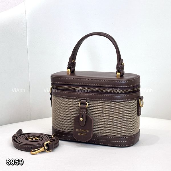 Túi xách tay BD&NICHE BRAND CĐC S959 / 18x14 / NÂU