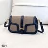 Túi xách tay BD&ORIGNAL 2 dây S971 / M22 Đ24 C12 / ĐEN PHỐI NÂU