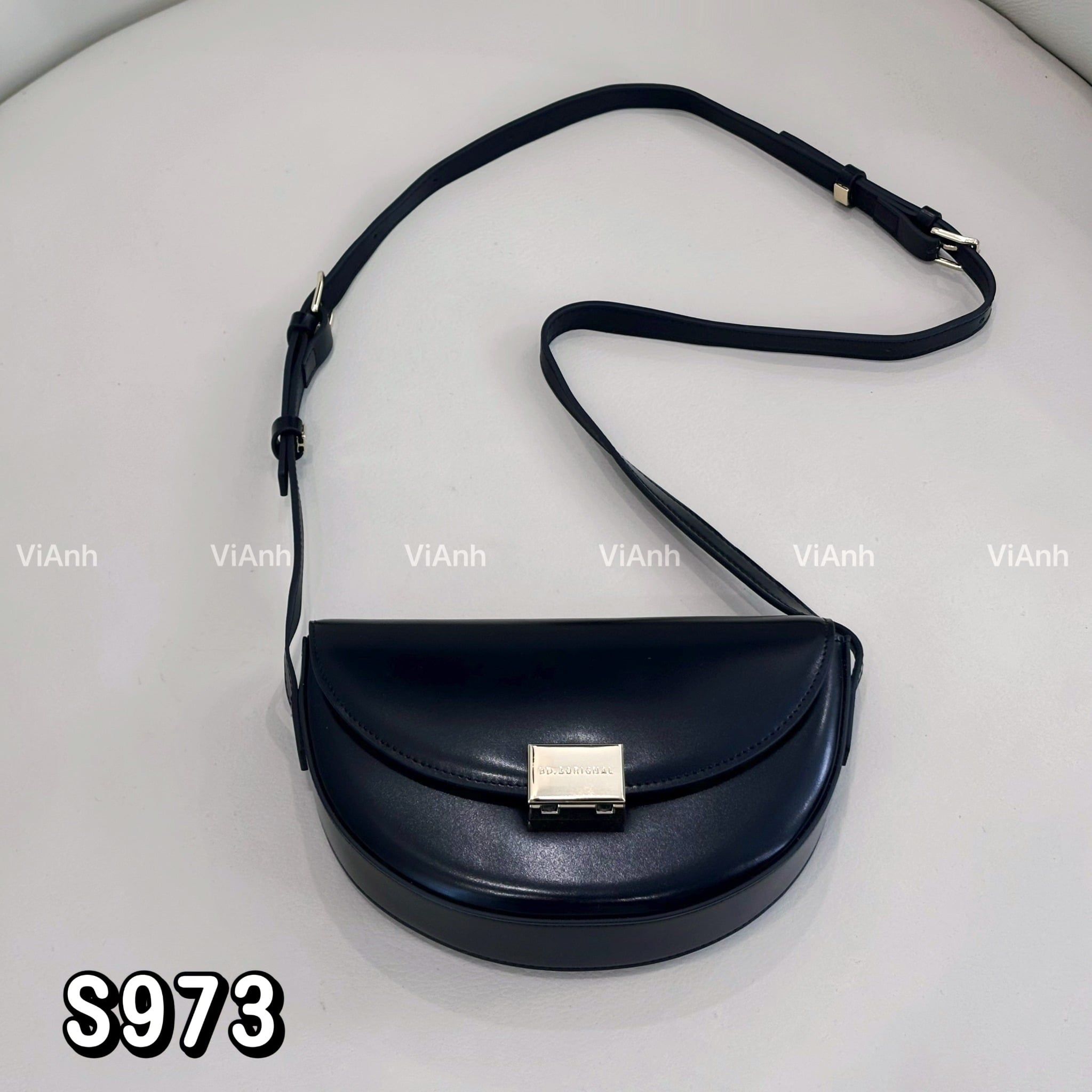 Túi xách tay BD&ORIGNAL 2 dây S973 / 20x14 / ĐEN