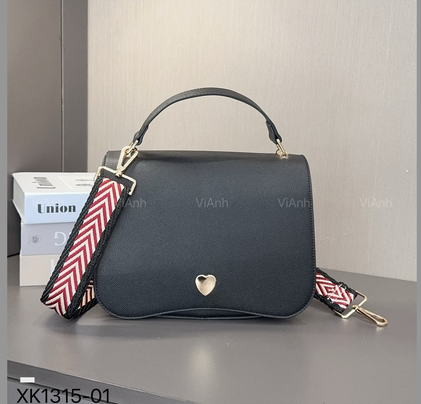 Túi B371 xách MAP style Âu Mỹ chữ nhật xách tay CĐC XK1315 / 25x19 / ĐEN