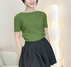 Áo thun ngắn tay cổ thuyền style US / D81 D82 D83 D84 D85 D86