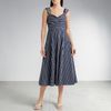 Đầm Váy thun sau style US UK / XANH KẺ