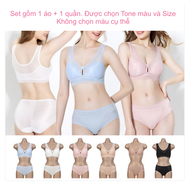 SET Quần+Áo lót hoạ tiết style Hàn