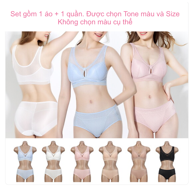SET Quần+Áo lót hoạ tiết style Hàn
