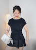 Áo thun nữ xiết eo xuất khẩu / H156 H157 H158