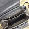 Balo da mềm chần chéo kèm túi nhỏ / miệng 22cm - đáy 25 - cao 28cm  / T60 đen - T60A Trắng